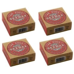SexWax Quick Humps 5X Warm Water Surf Wax - 4 Block Pack