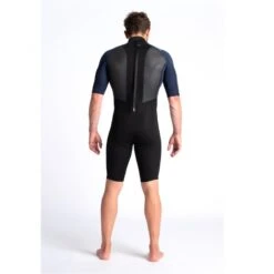 C-Skins Element 3/2mm Mens Shorty Wetsuit Black Slate Cyan - Extra Large XL -Sports Surfing Shop 2048x blank copy7 55538