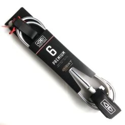 Ocean Earth One XT Surfboard Leash 6ft White