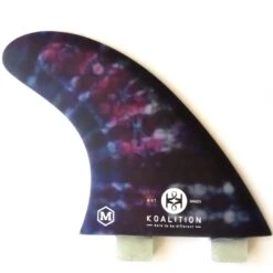 Koalition Tie Dye Surfboard Fin Set Medium FCS
