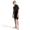 C-Skins Element 3/2mm Junior Shorty Wetsuit Black Lime Multi - JL -Sports Surfing Shop 6989 l