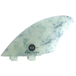 Koalition Keel Surfboard Fins White Marble FCS
