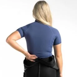 C-Skins Womens High Collar Rash Vest Denim Blue - UK 8 -Sports Surfing Shop 7080 3 l