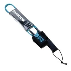 Bulldog Surfboard Leash 6ft - Black/Clear Coax -Sports Surfing Shop 7099 3 l
