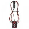 XM Chequered 6ft Surfboard Leash Regular Black Red -Sports Surfing Shop 7420 l