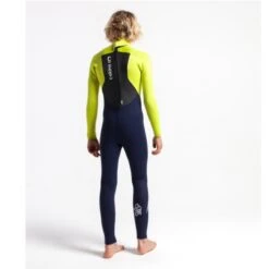 C-Skins Junior Legend 5/4/3mm Wetsuit Back Zip Slate Flash Green - J2XL -Sports Surfing Shop 7781 2 l