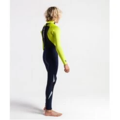 C-Skins Junior Legend 5/4/3mm Wetsuit Back Zip Slate Flash Green - J2XL -Sports Surfing Shop 7781 4 l