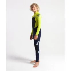 C-Skins Junior Legend 5/4/3mm Wetsuit Back Zip Slate Flash Green - J2XL -Sports Surfing Shop 7781 5 l