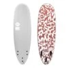 Softech Bomber 6ft4 Soft Surfboard Grey Dusty Red -Sports Surfing Shop bomberdustyredwhitedoublefront 15609