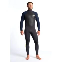 C-Skins Element 3/2mm Mens Wetsuit Anthracite Slate Lime - Large Tall LT