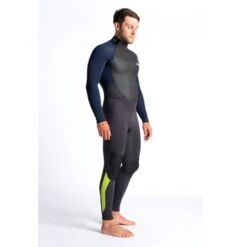 C-Skins Element 3/2mm Mens Wetsuit Anthracite Slate Lime - Large Tall LT -Sports Surfing Shop cel32mbzanslliquarter4 67728