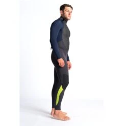 C-Skins Element 3/2mm Mens Wetsuit Anthracite Slate Lime - Large Tall LT -Sports Surfing Shop cel32mbzanslliside1 29838