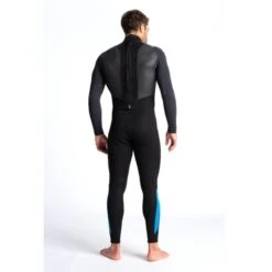 C-Skins Element 3/2mm Mens Wetsuit Black Anthracite Cyan - Large Tall LT -Sports Surfing Shop cel32mbzbkancyquarter3 17249