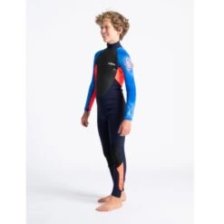 C-Skins Element 3/2mm Junior Wetsuit Slate Navy Flo Red - J2XL -Sports Surfing Shop cel32stjsnfrbltdquarter1 74968