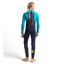 C-Skins Junior Legend 5/4/3mm Wetsuit Back Zip Slate Ocean Teal - J2XL -Sports Surfing Shop cle54jbzslotayback 29212