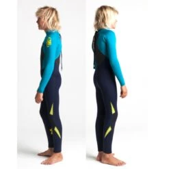 C-Skins Junior Legend 5/4/3mm Wetsuit Back Zip Slate Ocean Teal - J2XL -Sports Surfing Shop cle54jbzslotayside2 56910