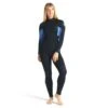 C-Skins Surflite 4/3mm Womens Wetsuit Back Zip - UK 10 Short -Sports Surfing Shop csl43wbzbkbltdblfront copy 97976