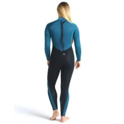 C-Skins Surflite 5/4/3mm Womens Wetsuit Back Zip Black Blue Marine - UK 10 -Sports Surfing Shop csl54wbzrvbmwhback 11742
