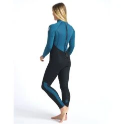 C-Skins Surflite 5/4/3mm Womens Wetsuit Back Zip Black Blue Marine - UK 10 -Sports Surfing Shop csl54wbzrvbmwhrearquarter 51329