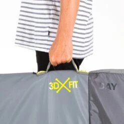 FCS 8ft6 Longboard Surfboard Day Bag 3DXFIT -Sports Surfing Shop fcs longboard grey handle in use 10199