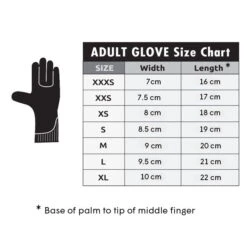 C-Skins Wired Wetsuit Gloves 3mm - Small -Sports Surfing Shop glove chart 45806