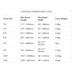 Ocean Earth Aircon 10mm XP Mini-Mal Travel Bag - 7ft -Sports Surfing Shop longboard single specs weights 33458