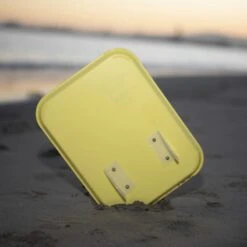Tray Surf Co Bodysurfing Fry Trayboard 2.0 Yellow -Sports Surfing Shop tray surf fry board yellow back beach 40603