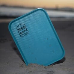 Tray Surf Co Bodysurfing Trayboard 2.0 Teal -Sports Surfing Shop tray surf tray board teal front beach 93383